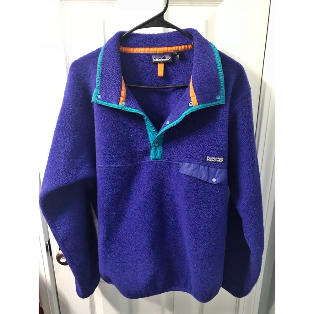 VINTAGE 90s ERA PATAGONIA T SNAP FLEECE CREW